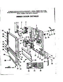 Inner Door Details parts for Kenmore Dishwasher 587.712400 (587712400, 587 712400) from AppliancePartsPros.com