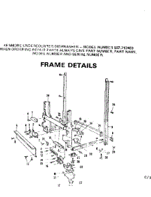 Frame Detail parts for Kenmore Dishwasher 587.712403 (587712403, 587 712403) from AppliancePartsPros.com