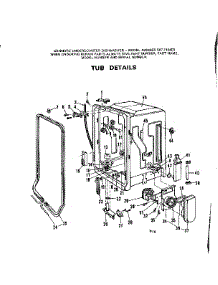 Tub Details parts for Kenmore Dishwasher 587.712403 (587712403, 587 712403) from AppliancePartsPros.com