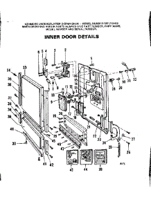 Inner Door Details parts for Kenmore Dishwasher 587.712403 (587712403, 587 712403) from AppliancePartsPros.com