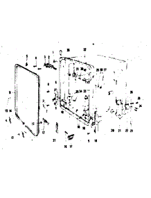 Tub Details parts for Kenmore Dishwasher 587.71330 (58771330, 587 71330) from AppliancePartsPros.com