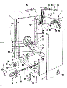 Frame Details parts for Kenmore Dishwasher 587.71340 (58771340, 587 71340) from AppliancePartsPros.com