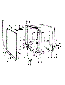 Tub Details parts for Kenmore Dishwasher 587.71340 (58771340, 587 71340) from AppliancePartsPros.com