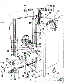 Frame Details parts for Kenmore Dishwasher 587.71361 (58771361, 587 71361) from AppliancePartsPros.com
