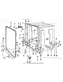 Tub Details parts for Kenmore Dishwasher 587.71361 (58771361, 587 71361) from AppliancePartsPros.com