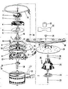 Motor, Heater & Spray Arm Details parts for Kenmore Dishwasher 587.71430 (58771430, 587 71430) from AppliancePartsPros.com