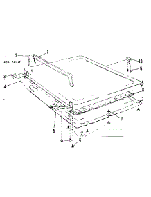 Lid Details parts for Kenmore Dishwasher 587.71430 (58771430, 587 71430) from AppliancePartsPros.com