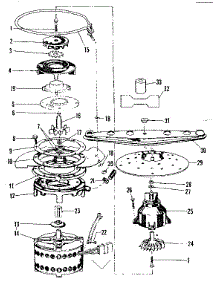 Motor, Heater & Spray Arm Details parts for Kenmore Dishwasher 587.71431 (58771431, 587 71431) from AppliancePartsPros.com