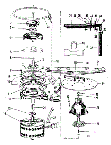 Motor, Heater & Spray Arm Details parts for Kenmore Dishwasher 587.71440 (58771440, 587 71440) from AppliancePartsPros.com