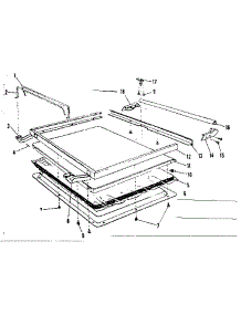Lid Details parts for Kenmore Dishwasher 587.71440 (58771440, 587 71440) from AppliancePartsPros.com