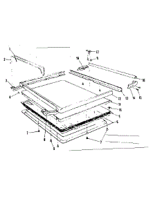 Lid Details parts for Kenmore Dishwasher 587.71441 (58771441, 587 71441) from AppliancePartsPros.com