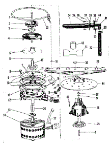Motor, Heater & Spray Arm Details parts for Kenmore Dishwasher 587.71460 (58771460, 587 71460) from AppliancePartsPros.com
