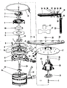 Motor, Heater & Spray Arm Details parts for Kenmore Dishwasher 587.71461 (58771461, 587 71461) from AppliancePartsPros.com