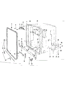 Tub Details parts for Kenmore Dishwasher 587.71491 (58771491, 587 71491) from AppliancePartsPros.com