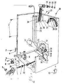 Frame Details parts for Kenmore Dishwasher 587.71491 (58771491, 587 71491) from AppliancePartsPros.com