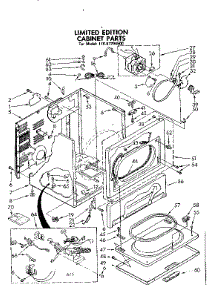 Limited Edition / Cabinet Parts parts for Sears Dryer 11087294500 from AppliancePartsPros.com