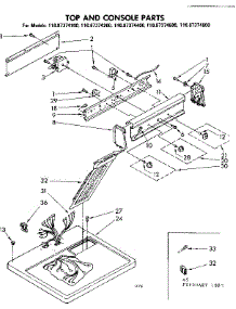 Top And Console Parts parts for Sears Dishwasher 11087374600 from AppliancePartsPros.com