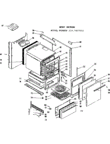 Body Section parts for Kenmore Range 119.7027810 (1197027810, 119 7027810) from AppliancePartsPros.com