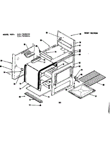 Body Section parts for Kenmore Range 119.7028010 (1197028010, 119 7028010) from AppliancePartsPros.com