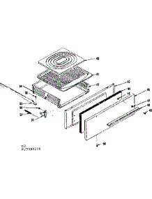Broiler Section parts for Kenmore Range 119.7028210 (1197028210, 119 7028210) from AppliancePartsPros.com