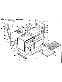 Body Section parts for Kenmore Range 119.7038010 (1197038010, 119 7038010) from AppliancePartsPros.com