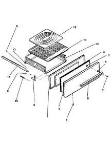 Broiler Section parts for Kenmore Range 119.7038882 (1197038882, 119 7038882) from AppliancePartsPros.com