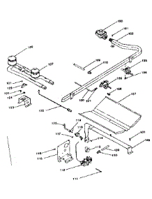 Oven And Top Burners parts for Kenmore Range 119.7058710 (1197058710, 119 7058710) from AppliancePartsPros.com