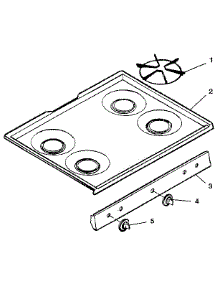 Main Top parts for Kenmore Range 119.7058883 (1197058883, 119 7058883) from AppliancePartsPros.com