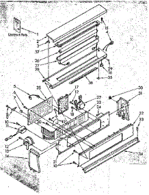 Console Panel Parts parts for Kenmore Washer 110.82694310 (11082694310, 110 82694310) from AppliancePartsPros.com