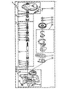 Gearcase Parts parts for Kenmore Washer 110.82694330 (11082694330, 110 82694330) from AppliancePartsPros.com