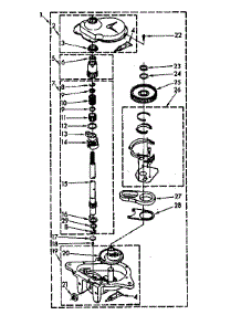Gearcase Parts parts for Kenmore Washer 110.82694740 (11082694740, 110 82694740) from AppliancePartsPros.com