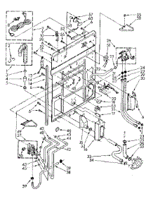 Rear Panel Parts parts for Kenmore Washer 110.82694820 (11082694820, 110 82694820) from AppliancePartsPros.com