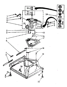Machine Base Parts parts for Kenmore Washer 110.82694840 (11082694840, 110 82694840) from AppliancePartsPros.com