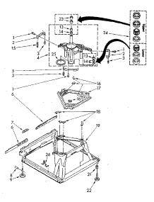 Machine Base parts for Kenmore Washer 110.82781300 (11082781300, 110 82781300) from AppliancePartsPros.com
