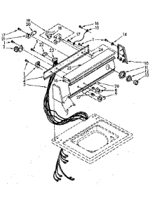 Console Panel parts for Kenmore Washer 110.82781300 (11082781300, 110 82781300) from AppliancePartsPros.com
