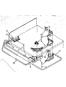 Bleach, Detergent And Rinse Dispenser parts for Kenmore Washer 110.82791100 (11082791100, 110 82791100) from AppliancePartsPros.com