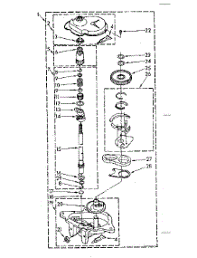 Gearcase Parts parts for Kenmore Washer 110.82791120 (11082791120, 110 82791120) from AppliancePartsPros.com