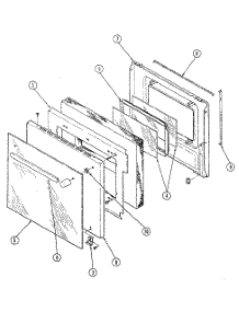 Lower Door parts for Kenmore Electric Wall Oven 211.34(1988) (21134(1988), 211 34(1988)) from AppliancePartsPros.com