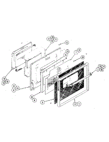 Door - Lower Oven parts for Kenmore Wall Oven 21334 from AppliancePartsPros.com