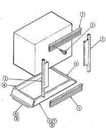 Upper & Lower Oven - Trim parts for Kenmore Electric Wall Oven 213.35(1988) (21335(1988), 213 35(1988)) from AppliancePartsPros.com