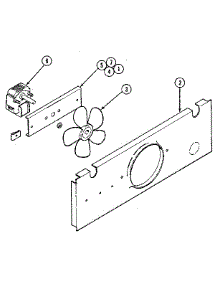 Blower / Motor - Lower Oven - Cooling parts for Kenmore Electric Wall Oven 213.35(1988) (21335(1988), 213 35(1988)) from AppliancePartsPros.com