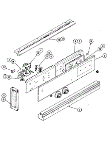 Control Panel - Lower Oven parts for Kenmore Electric Wall Oven 213.35(1988) (21335(1988), 213 35(1988)) from AppliancePartsPros.com