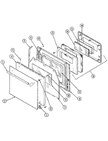 Door parts for Kenmore Electric Wall Oven 214.33(1988) (21433(1988), 214 33(1988)) from AppliancePartsPros.com