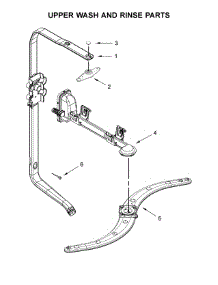 Upper Wash And Rinse Parts parts for Kenmore Dishwasher 221.3092N413 (2213092N413, 221 3092N413) from AppliancePartsPros.com