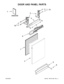 Door And Panel Parts parts for Kenmore Dishwasher 221.3223N414 (2213223N414, 221 3223N414) from AppliancePartsPros.com