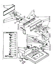 Top And Console Parts parts for Kenmore Washer 110.82371620 (11082371620, 110 82371620) from AppliancePartsPros.com