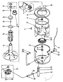 Tub And Basket Parts (Non-Suds Only) parts for Kenmore Washer 110.82372110 (11082372110, 110 82372110) from AppliancePartsPros.com
