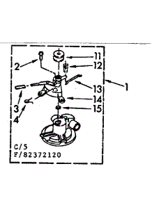 Water Pump parts for Kenmore Washer 110.82372120 (11082372120, 110 82372120) from AppliancePartsPros.com