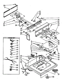 Top And Console parts for Kenmore Washer 110.82372410 (11082372410, 110 82372410) from AppliancePartsPros.com
