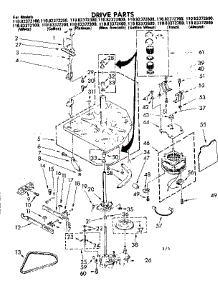 Drive Parts parts for Kenmore Washer 110.82372600 (11082372600, 110 82372600) from AppliancePartsPros.com
